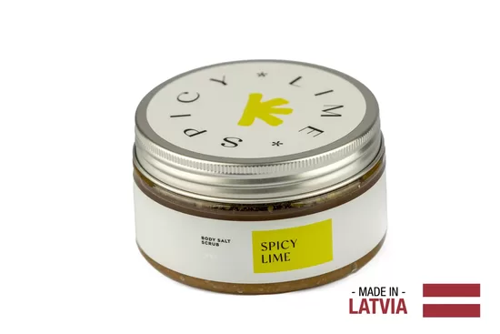 GREENUM Солевой скраб для тела SPICY LIME, 320 г